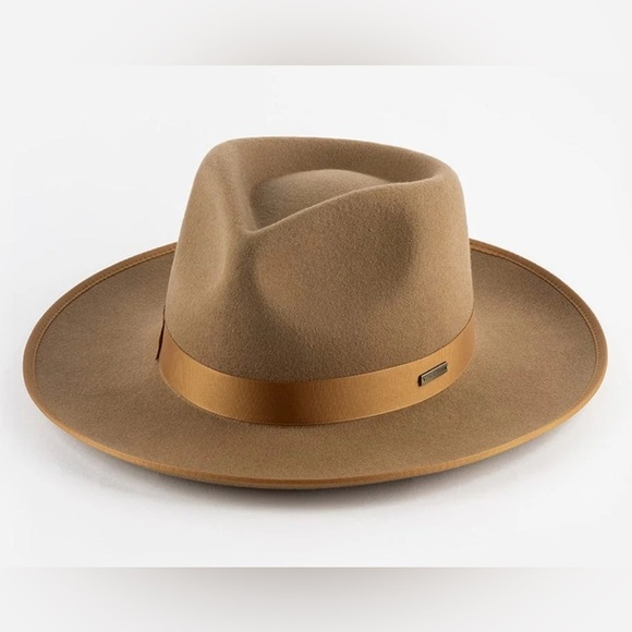 GIGI PIP Accessories - Gigi Pip brown felt Monroe Rancher Womens hat Size Small Medium Western